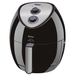Fritadeira Elétrica Philco Air Fry Saúde Inox 3L Preta - 110V - 5