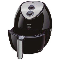 Fritadeira Elétrica Philco Air Fry Saúde Inox 3L Preta - 110V - 2