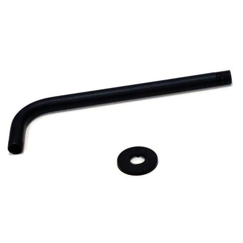 Braço Redondo Preto para Ducha ou Chuveiro - Máxima Metais