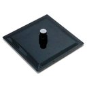 Ver imagem 1 de Ducha Quadrada 25x25 Inox Preto Alto Brilho Borda Fina - Máxima Metais