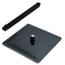 Ver imagem 2 de Ducha Quadrada 30x30 Inox Preto Alto Brilho Borda Fina com Braço Quadrado - Máxima Metais