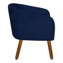 Ver imagem 4 de Kit 2 Poltronas Decorativa Stella Suede Azul Marinho Pés Palito - D'Rossi