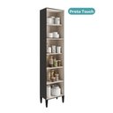 Ver imagem 4 de Paneleiro Miami 3 Portas 5 Prateleiras Carraro Preto Touch