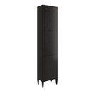 Ver imagem 1 de Paneleiro Miami 3 Portas 5 Prateleiras Carraro Preto Touch