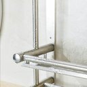 Ver mais imagens de Organizador Cozinha Banheiro Prateleira Inox Gancho Suporte Multiuso Utensilio Shampoo Condicionador