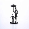 Escultura Em Metal Preto Mãe e Filho 22x7,8cm - 4