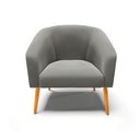 Ver imagem 3 de Kit 2 Poltronas Decorativa Stella Suede Grafite Pés Palito - D'Rossi