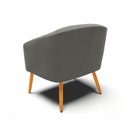 Ver imagem 5 de Kit 2 Poltronas Decorativa Stella Suede Grafite Pés Palito - D'Rossi