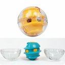 Ver imagem 2 de Bola de Petiscos Brinquedo Cachorro Gato Caes Pet Racao Bolinha Anti Estresse Interativa Comedouro P