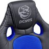 Cadeira Gamer Pc Eyes Mad Racer V6 Azul - Madv6Az em Couro Pu - 6