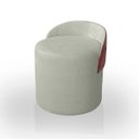 Ver imagem 1 de Puff Encosto Corino Bouclé Confortável Resistente Decorativo Yuri