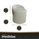 Ver imagem 5 de Puff Encosto Corino Bouclé Confortável Resistente Decorativo Yuri