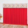Cortina Microfibra com Detalhe em Guipir 2,00m x 1,70m Florença - Vermelho - Vermelho - 1