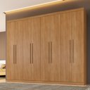 Ver imagem 2 de Guarda Roupa Bahia 8 Portas 4 Gavetas 8 Prateleiras - Benetil