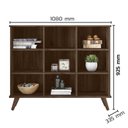 Ver imagem 3 de Nicho Organizador Retrô 1478 com 9 Gavetas Ébano/Off White - Qmovi