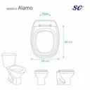 Ver imagem 2 de Assento Sanitário Almofadada Alamo Preto para Bacia Santa Clara