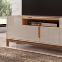 Ver imagem 5 de Rack 04 Portas Ayumi 190 Cm Off White E Cedro - D’Rossi