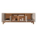 Ver imagem 4 de Rack 04 Portas Ayumi 190 Cm Off White E Cedro - D’Rossi