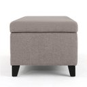 Ver imagem 3 de Recamier Bau Julia 1,40m Suede Bege - Inova Decor