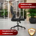 Ver imagem 6 de Kit 4 Cadeiras de Escritório Diretor Apex - Preta