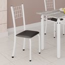 Ver imagem 2 de Kit 4 Cadeiras Tubular 95x37x40 cm Dany Preto/Branco