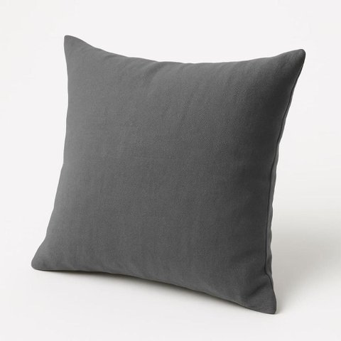 Almofada 42cm Decorativa Suede Fofinha P/ Sofá e Cadeira Cor:cinza