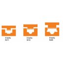 Ver imagem 3 de Alicate Crimpador Pro RJ11/RJ12/RJ45 com Cabo Laranja - Tramontina 44057/100