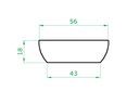 Ver imagem 3 de Vaso Planta 55x20 Bacia Cuia Polietileno BGPLASTICOS V1455 AREIA 001