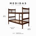 Ver imagem 3 de Beliche Torneada Milão 6 - Imbuia - Jm Móveis