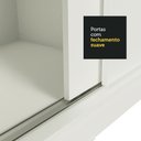 Ver imagem 7 de Guarda-Roupa Casal Madesa Reno 3 Portas de Correr de Espelho Branco Cor:Branco
