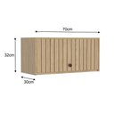 Ver imagem 3 de Armário de Cozinha Modulado Torino C/ 1 Porta 70cm Mel - Movelbento