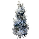 Ver imagem 2 de Arvore de Natal Decorada Super Luxo Branca e Dourada 1,80m 643 Galhos Luxo