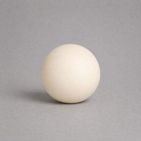 Esfera Grande Decorativa de Cerâmica para Sala e Mesa Off White