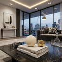 Ver imagem 2 de Esfera Grande Decorativa de Cerâmica para Sala e Mesa Off White