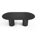 Ver imagem 2 de Mesa de Jantar West 240cm X 100cm 8 Lugares Lâmina Natural de Madeira Preto