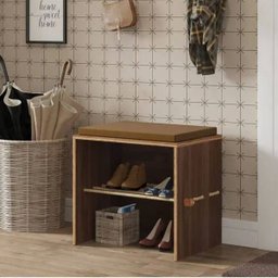 Puff com Futon e Prateleira Corda Sisal Cordel Carvalho Munique - 4