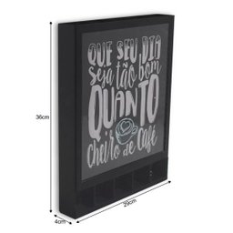 Porta Cápsulas Cheiro de Café Parede Modelo Universal - 4