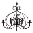 Ver imagem 1 de Luminária Rustica de Ferro Artesanal para Iluminação de Sala de Estar