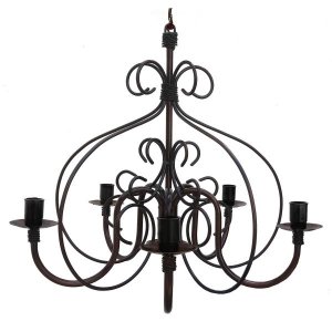 Luminária Rustica de Ferro Artesanal para Iluminação de Sala de Estar