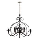 Ver imagem 3 de Luminária Rustica de Ferro Artesanal para Iluminação de Sala de Estar