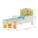 Ver imagem 2 de Cama Infantil Simples Fazendinha e Balões com Colchão MDF Branco Cambel Móveis