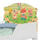 Ver imagem 4 de Cama Infantil Simples Fazendinha e Balões com Colchão MDF Branco Cambel Móveis