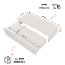 Ver imagem 3 de Penteadeira 100cm Suspensa Console Camarim com Gaveta Aparador Corrediças Telescópicas