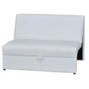 Ver imagem 1 de Sofá Cama 2 Lugares Compacro sem Braço 115 Larg Malu Matrix Cor:sintetico Branco