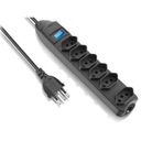 Ver imagem 1 de Filtro De Linha 6 Tomadas Bivolt Preto Elgin