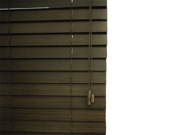 Persiana Horizontal de Bambu 50mm 160larg x 140alt Tabaco - Pronta para instalar - 3