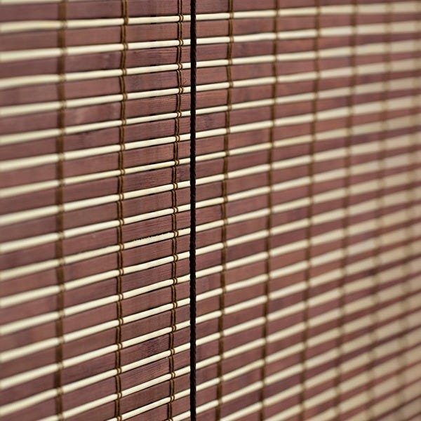 Persiana Rolo de Bambu 1,20larg x 1,60alt Castanho - 2
