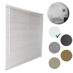 Persiana Horizontal Pvc 25mm Block Luxo 160larg X 160alt Branca - Quarto/sala/ Escritório/cozinha/la - 3