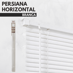 Persiana Horizontal Pvc 25mm Block Luxo 160larg X 160alt Branca - Quarto/sala/ Escritório/cozinha/la - 7
