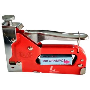 Grampeador com Pinador Profissional + 200 Grampos